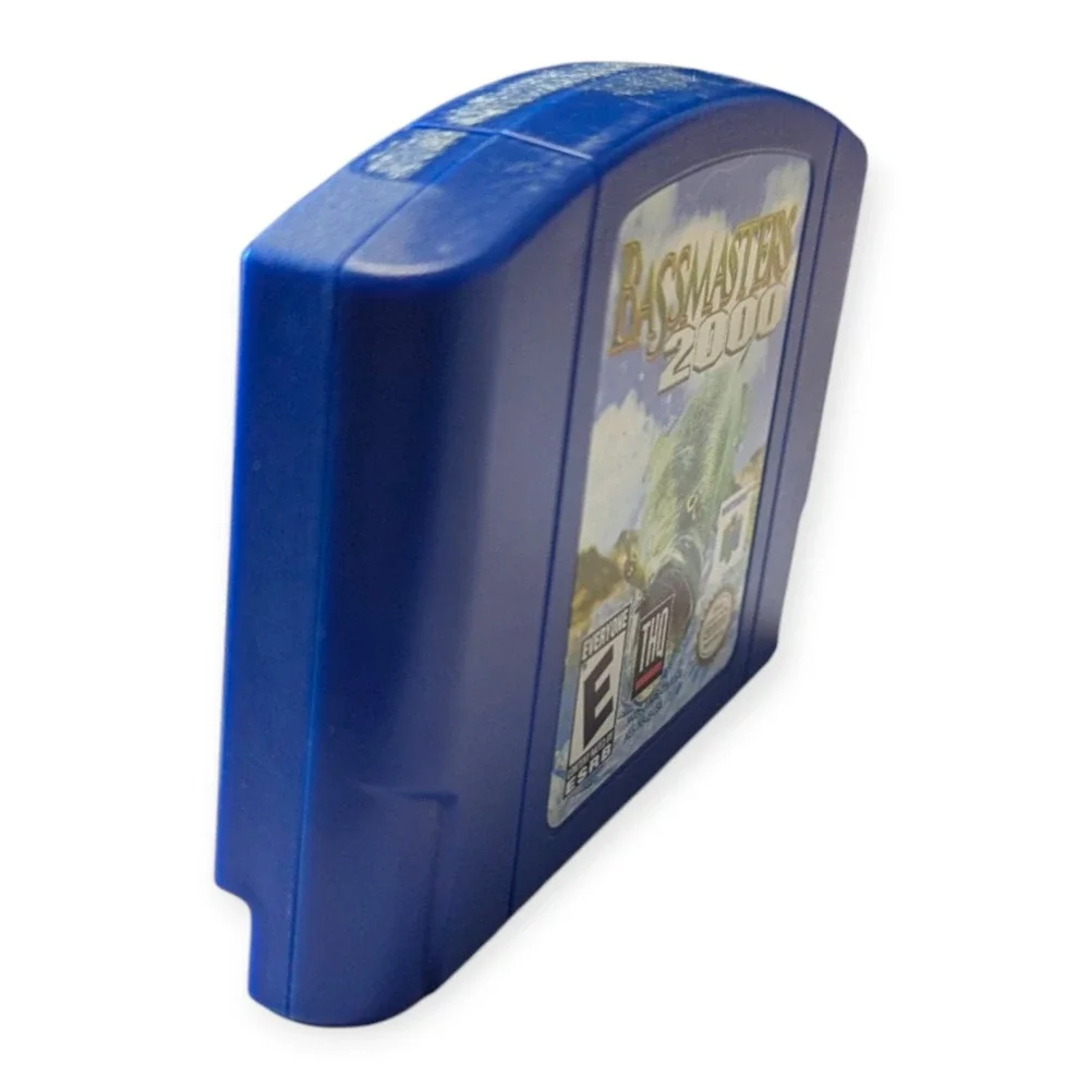 Bassmasters 2000 Nintendo 64 N64‎ Blue Cartridge THQ Fishing Game NTSC-U/C